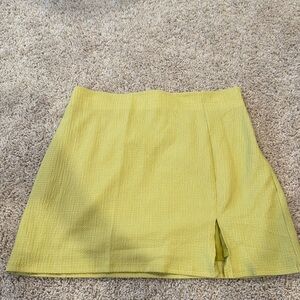 Lulus lime green mini skirt